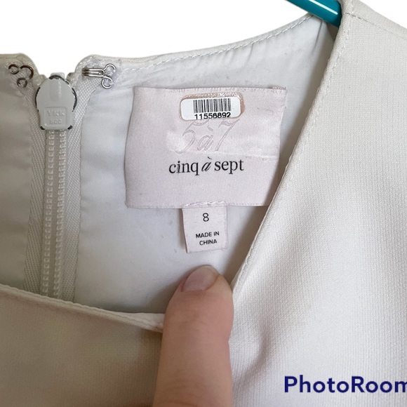 Cinq a Sept Josie frayed sheath cocktail Dress - Picture 8 of 10